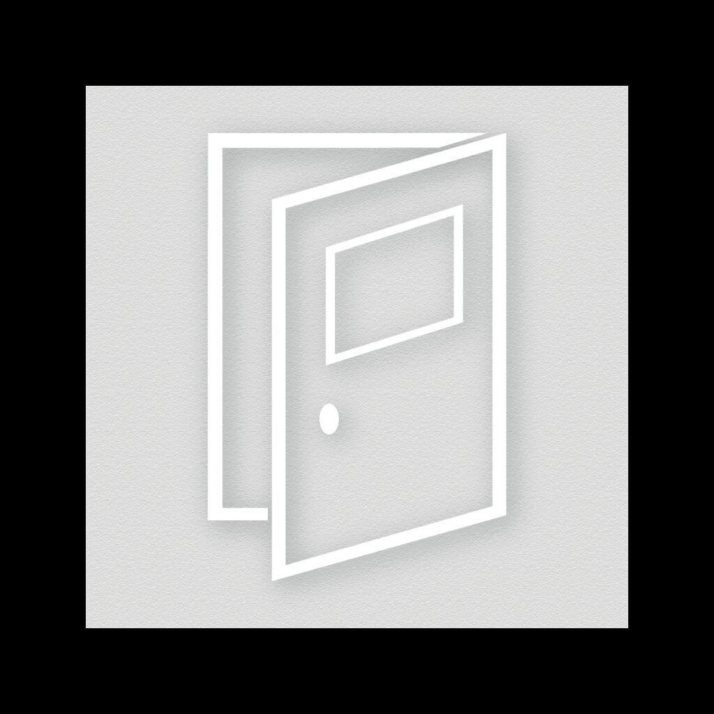 JCK5024 Dörrsymbol Dekal Vit