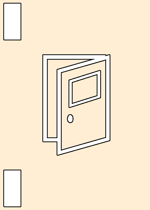 JCK5024 Dörrsymbol Dekal Vit