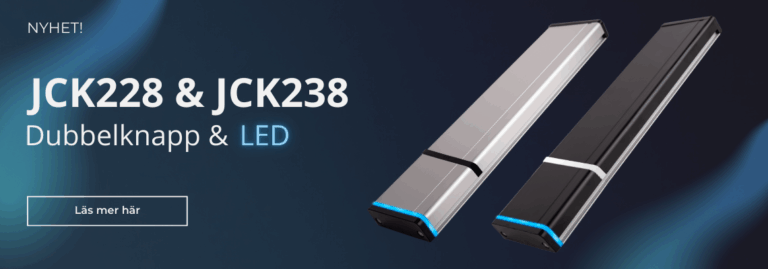 jck228, jck238, Armbågskontakt med dubbelknapp & LED